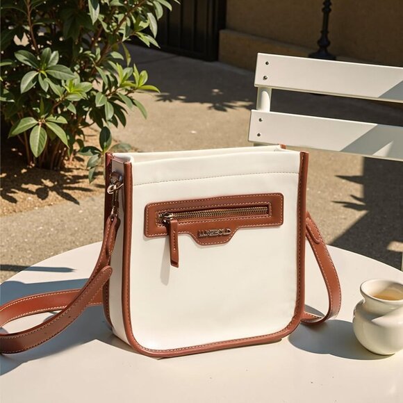 Lightweight Women’s Crossbody Bag - Luxurious Vegan Leather with Zip Closure - Picture 7 of 7